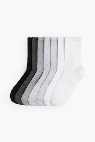 H & M - 7-pack socks - White | H&M (UK, MY, IN, SG, PH, TW, HK)