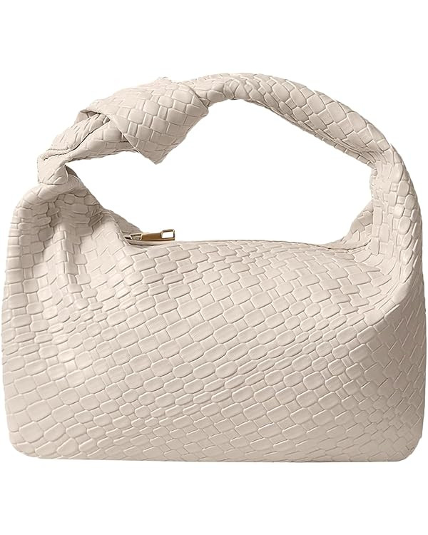 PHILOMENA Women's Knot Strap Leather Dumpling Handbags Zipper Hobo Clutch Purses | Amazon (US)