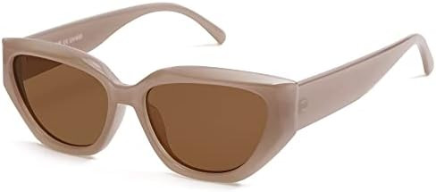 SOJOS Trendy Cute Cat Eye Polarized Sunglasses for Women Fashion Cateye Womens Sunnies SJ2237 | Amazon (US)