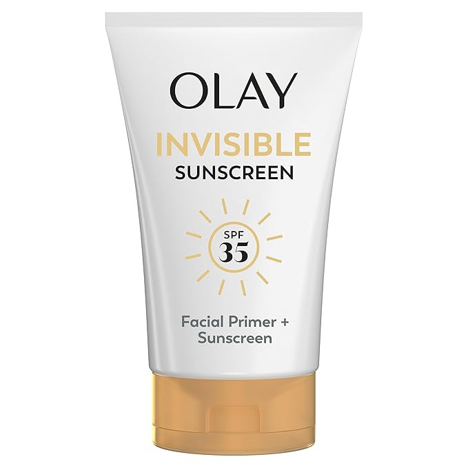 Olay Invisible Facial Sunscreen SPF 35, Makeup Primer, Fragrance Free | No White Cast | Weightles... | Amazon (US)