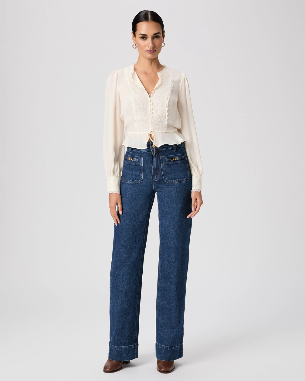 Sasha 32" Wide Leg Jean | Paige