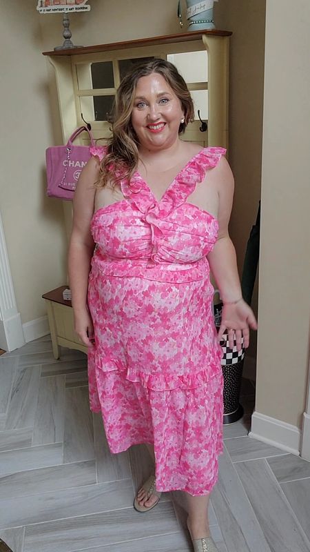 This one is from #founditonamazon #amazonfashion I've seen a lot of people snagging this one for summer weddings from #gracekarin It comes in a lot of colors. It's like weight. Comfy. the skirt flows nicely. and the color is great. #Livinglargeinlilly #ketosismom #dress #plussise #midsize #wedding #weddingguest #pink 

#LTKFindsUnder50 #LTKPlusSize #LTKMidsize