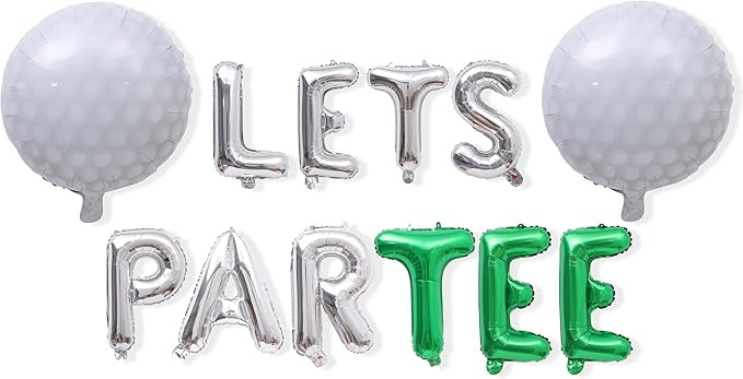Golf Lets Par Tee Balloon Banner,Golf Themed Birthday Party Decorations,Golf Balloon Hanging Bann... | Amazon (US)