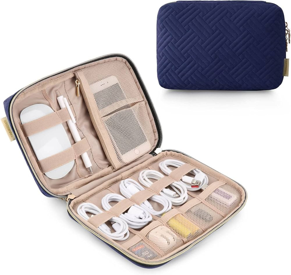 BAGSMART Electronics Organizer Travel Case, Small Travel Cable Organizer Bag for Travel Essential... | Amazon (US)