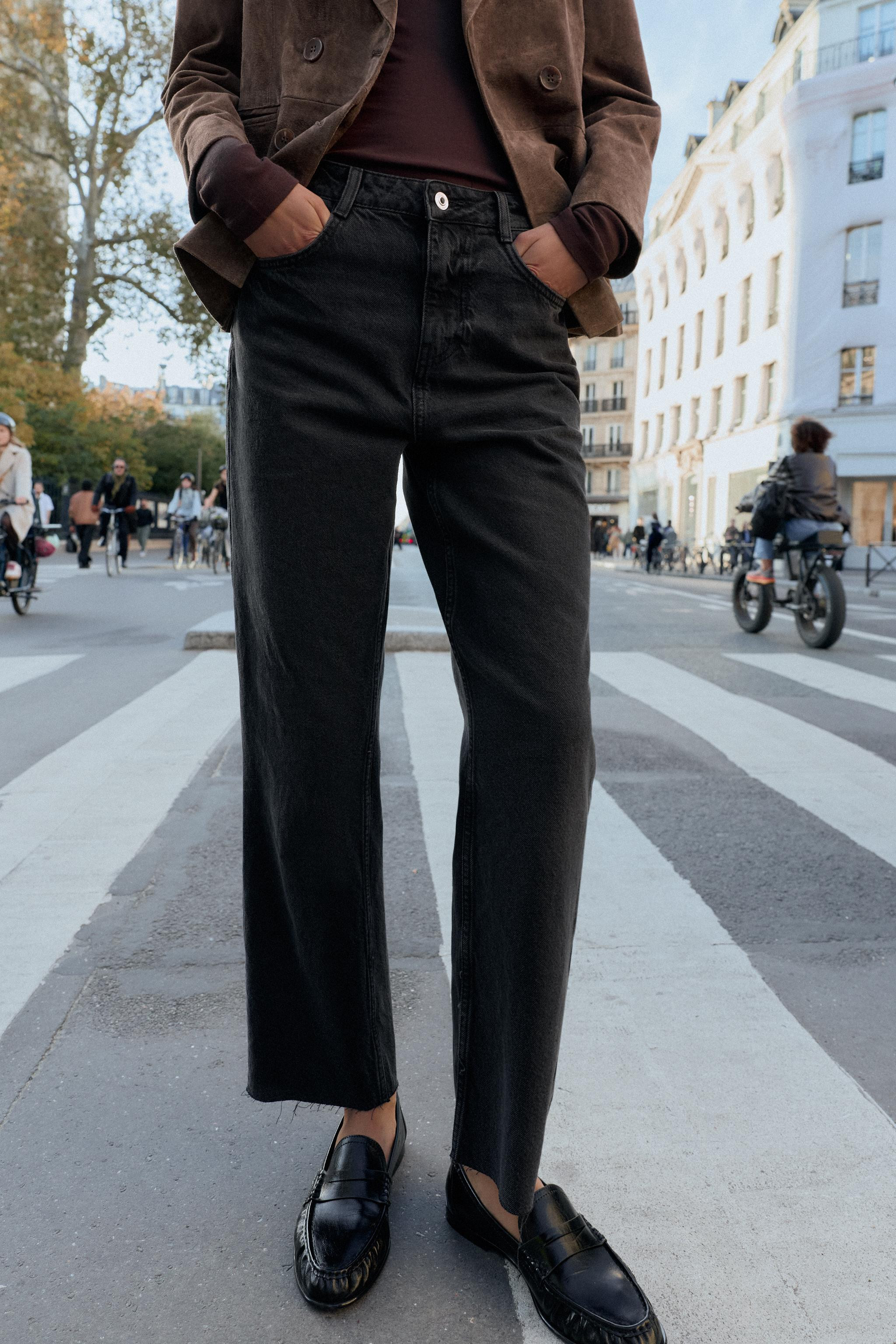 JEANS Z.02 STRAIGHT ANKLE HIGH-WAIST | Zara UK