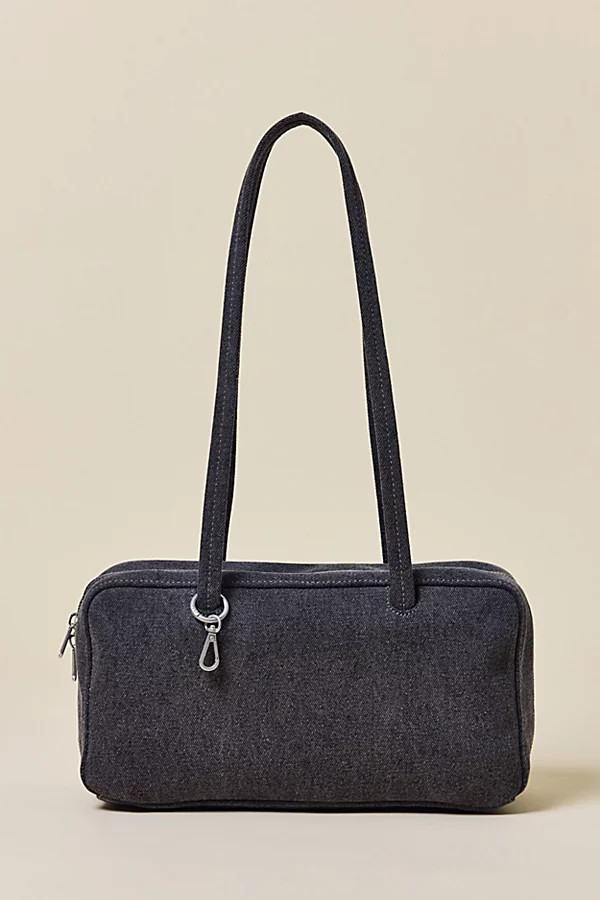 BAGGU Denim Bowler Bag in Washed Black Denim, Women's at Urban Outfitters | Urban Outfitters (US and RoW)