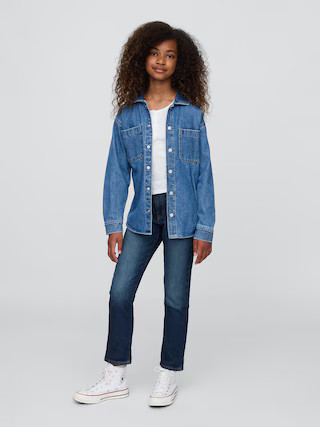 Kids Mid Rise Girlfriend Jeans | Gap (US)