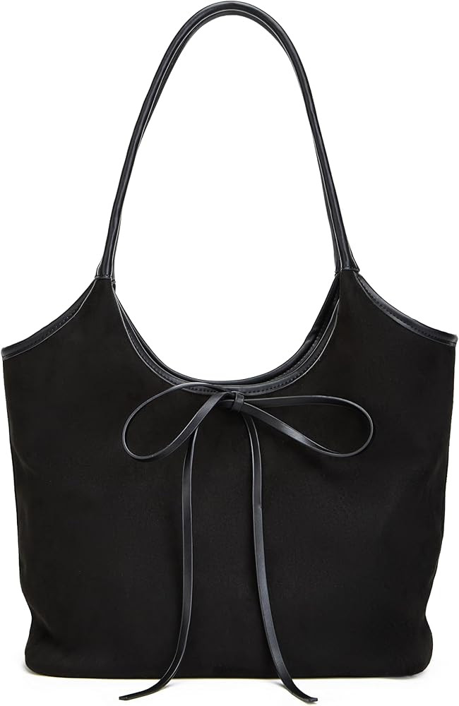 Vintage French Bow Tote Bag Large Capacity Hobo Bag Shoulder Bag Satchel Purse Chic Underarm Bag ... | Amazon (US)