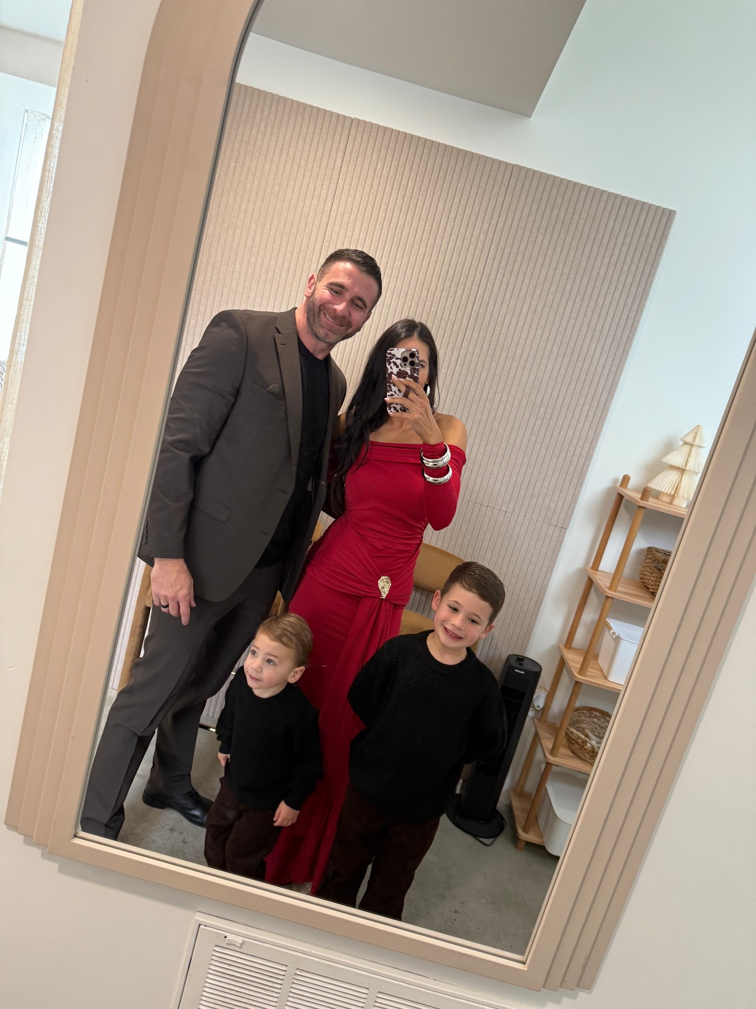 Family Christmas photos
Linking what we wore! 
We did a mix of red, chocolate brown & black 
Justin’s suit is chocolate brown & on sale
The boys matching sweaters are Amazon 
My dress is a size US 4 & fits true to size 
The boys chocolate pants are Janie & jack 
I just got these shoes at target & they are on sale! 💖
Family photo outfits
Christmas outfits 


#LTKHoliday #LTKootd #LTKFamily