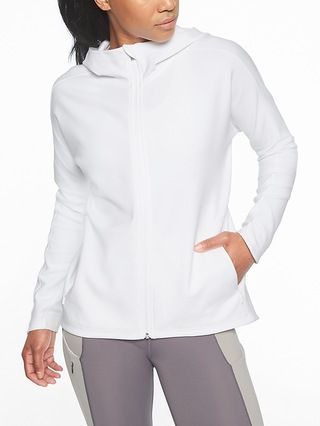 Athleta Womens Modern Life Hoodie White Size L | Athleta