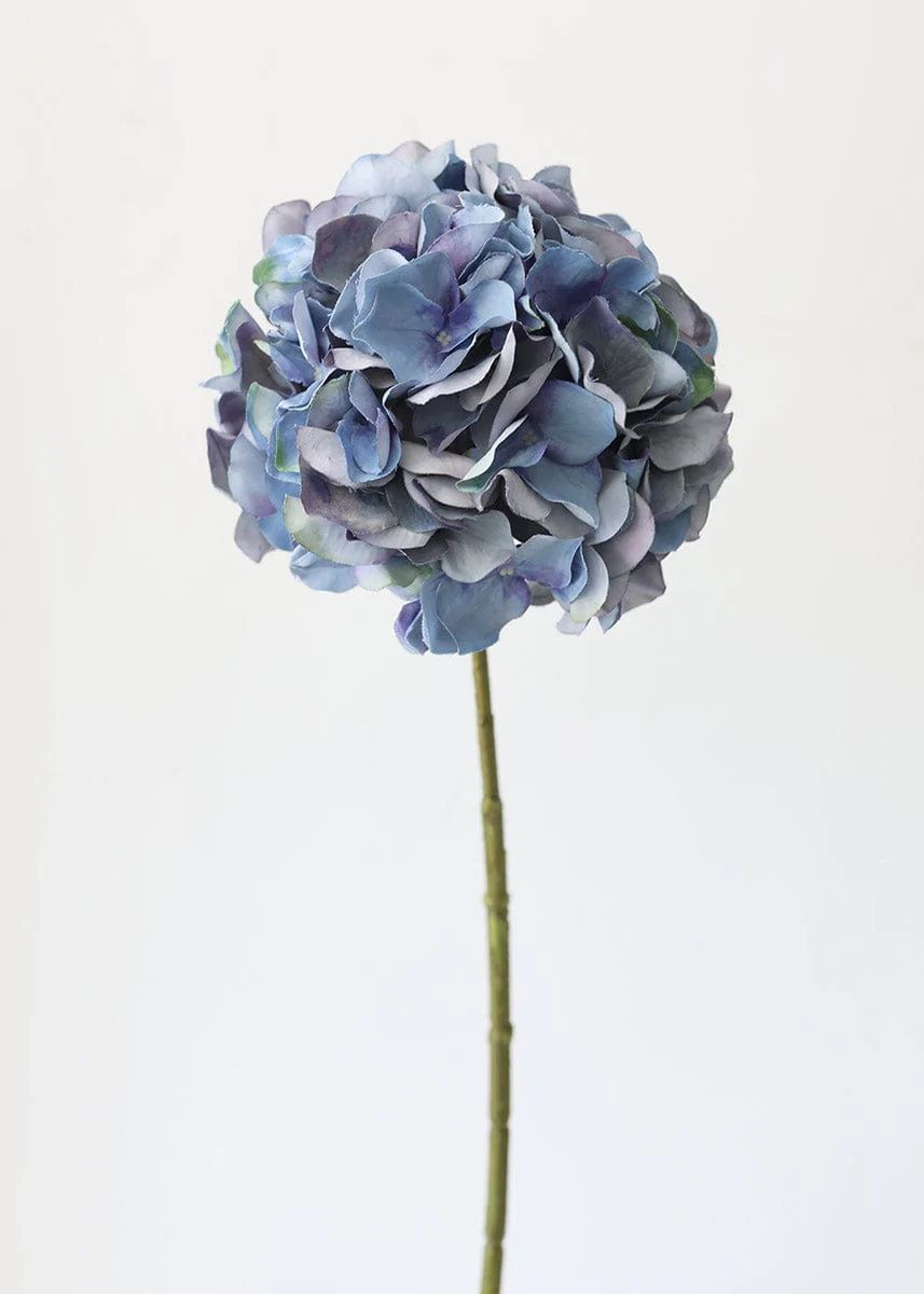 Blue Hydrangea Silk Flower - 21" | Afloral