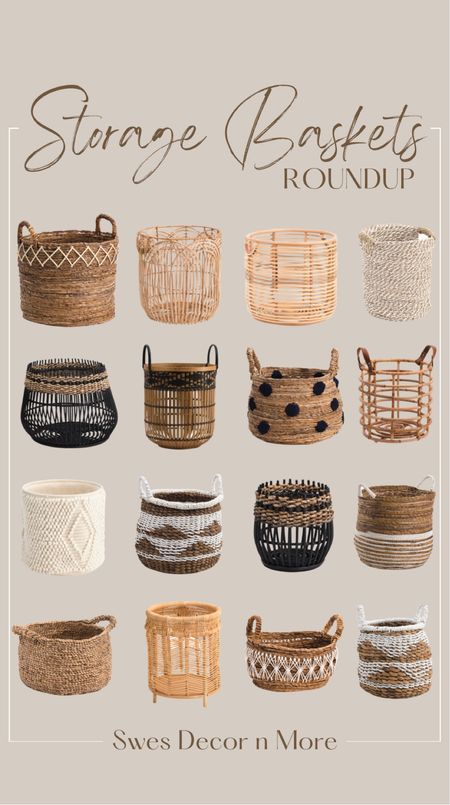 Neutral storage baskets, most on sale, all under $30  

#LTKunder50 #LTKhome #LTKSeasonal