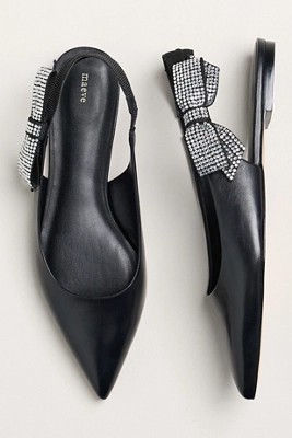 Maeve Side-Bow Slingback Flats | Anthropologie (US)