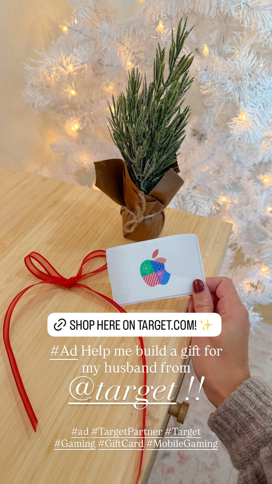 #AD POV: you just found the PERFECT gift for the gamer in your life!!! 🎮💫🎄 Apple Gift Card covers everything from games & apps to music, movies, and the latest tech. Shop online or in-store at @Target , I also have it linked in my LTK here! #TargetPartner #Target #Gaming #GiftCard #MobileGaming
