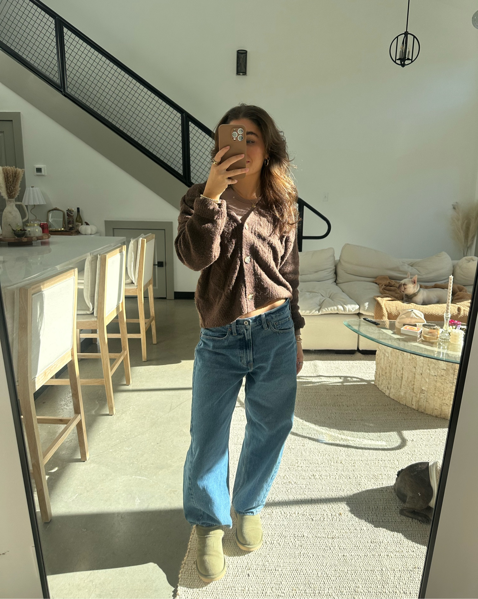cozy fall days🍂 small in cardigan & 26 in jeans! 

#LTKGiftGuide #LTKHoliday #LTKSeasonal