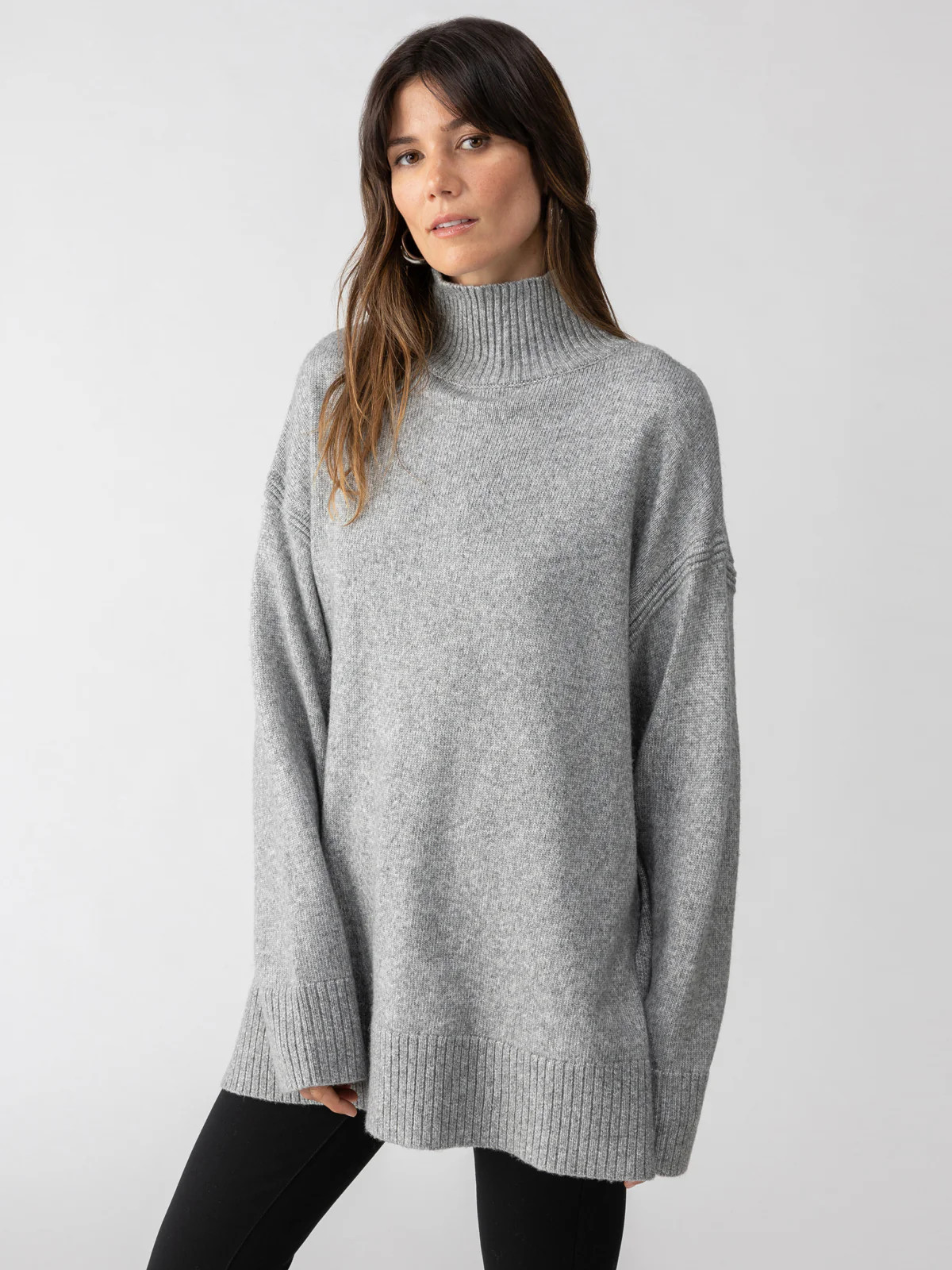 Perfect Sweater Tunic Heather Ash | Sanctuary Clothing