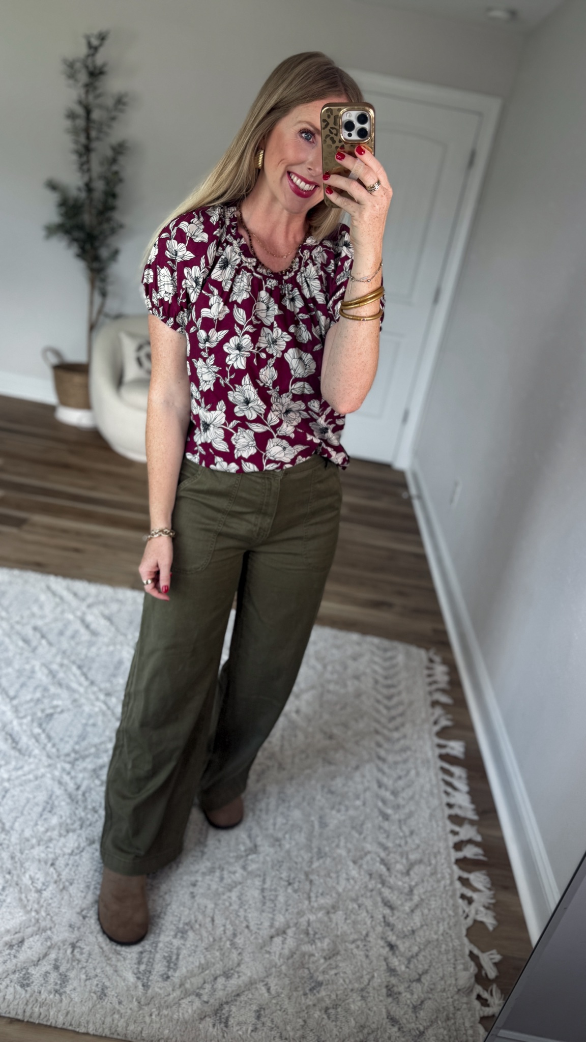 Daily try on, Walmart try on, time and tru, fall floral

#LTKootd