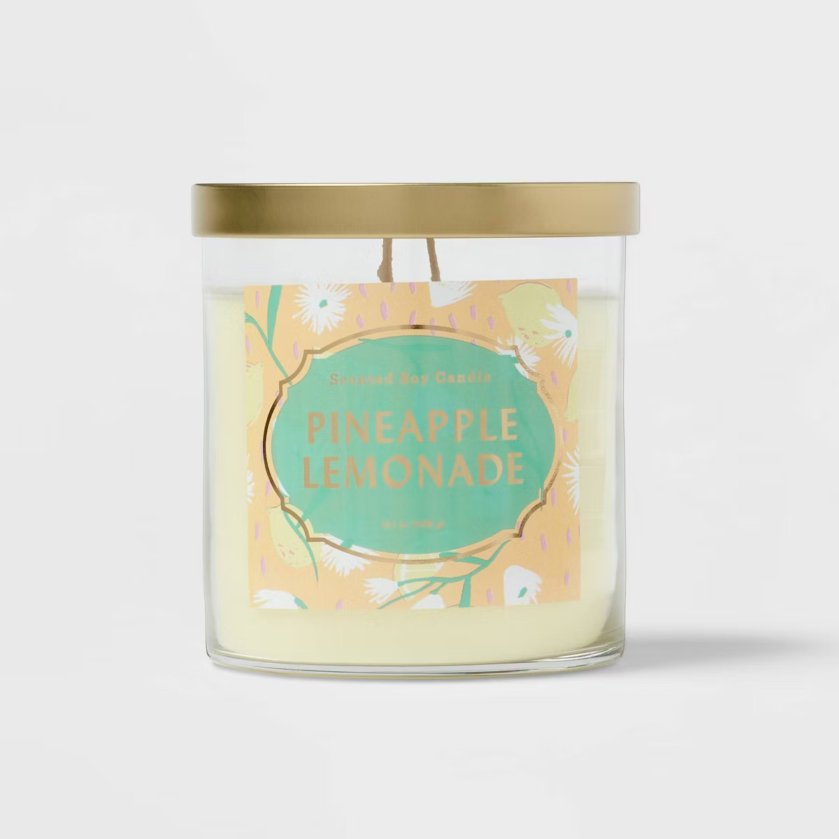 Lidded Glass Jar Candle Pineapple Lemonade - Opalhouse™ | Target