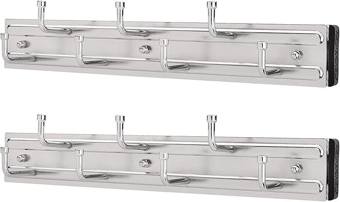 Rev-A-Shelf 12" Pull Out Closet Rack for Belts, Ties and Scarves, Accessories Storage Hanger with... | Amazon (US)