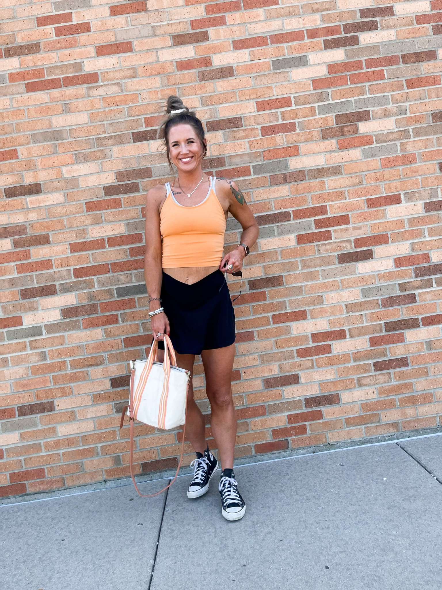 Baseball game number 2 and we went ALL AERIE activewear again. This skort is by far one of my favorites EVER and going on it’s 3rd year with me. On sale now for only $30, available in two colors. 

#activewear #looksforless #salefinds #favs #baseballseason 

#LTKunder50 #LTKsalealert #LTKSeasonal