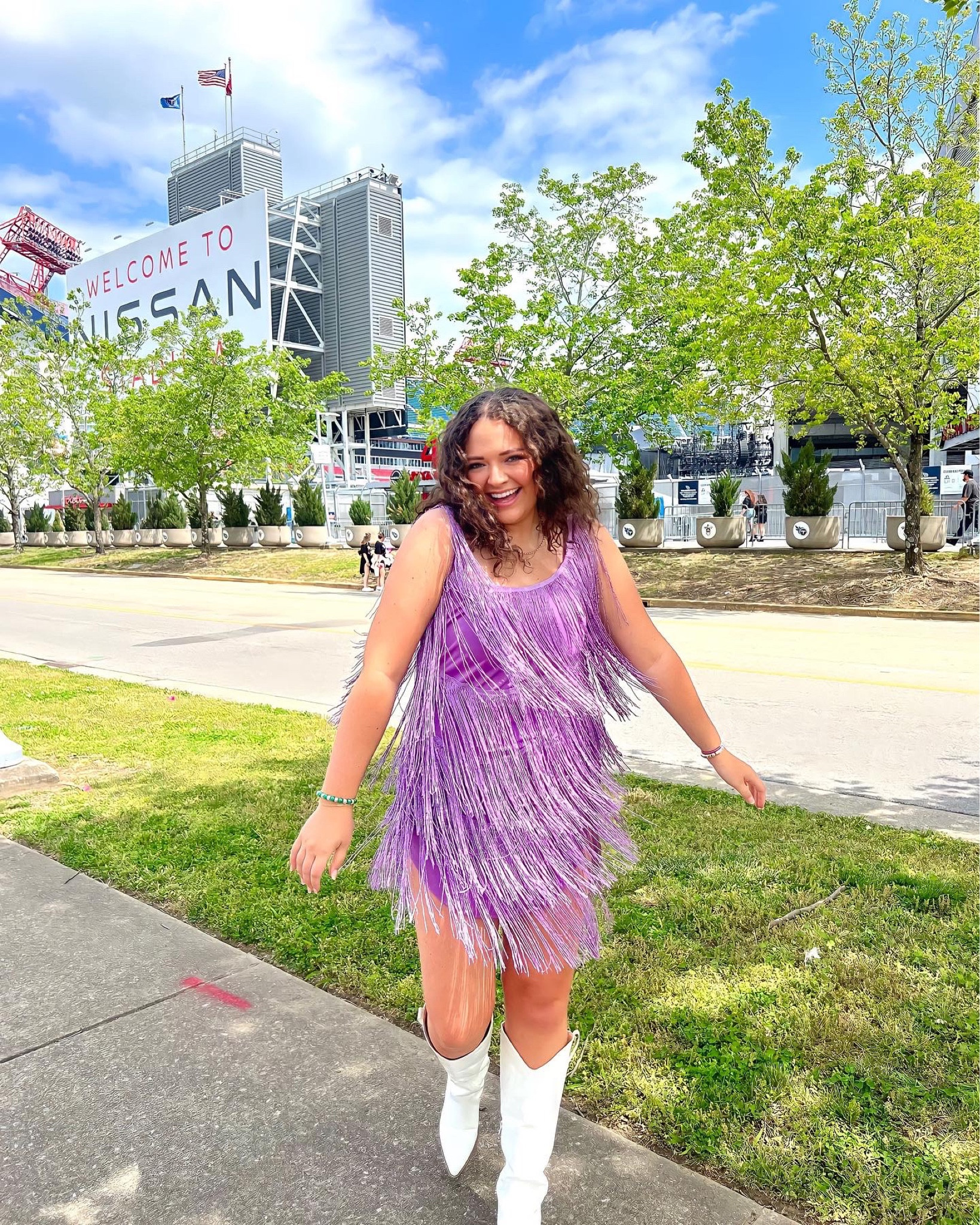 taylor swift eras tour outfit from amazon !! 

eras tour, taylor swift concert outfit, purple fringe dress, party dress, purple dress, fun dress, summer style, concert fit, eras tour outfit, amazon fashion, amazon dress, amazon style, white cowboy boots

#LTKfit #LTKFind #LTKunder50