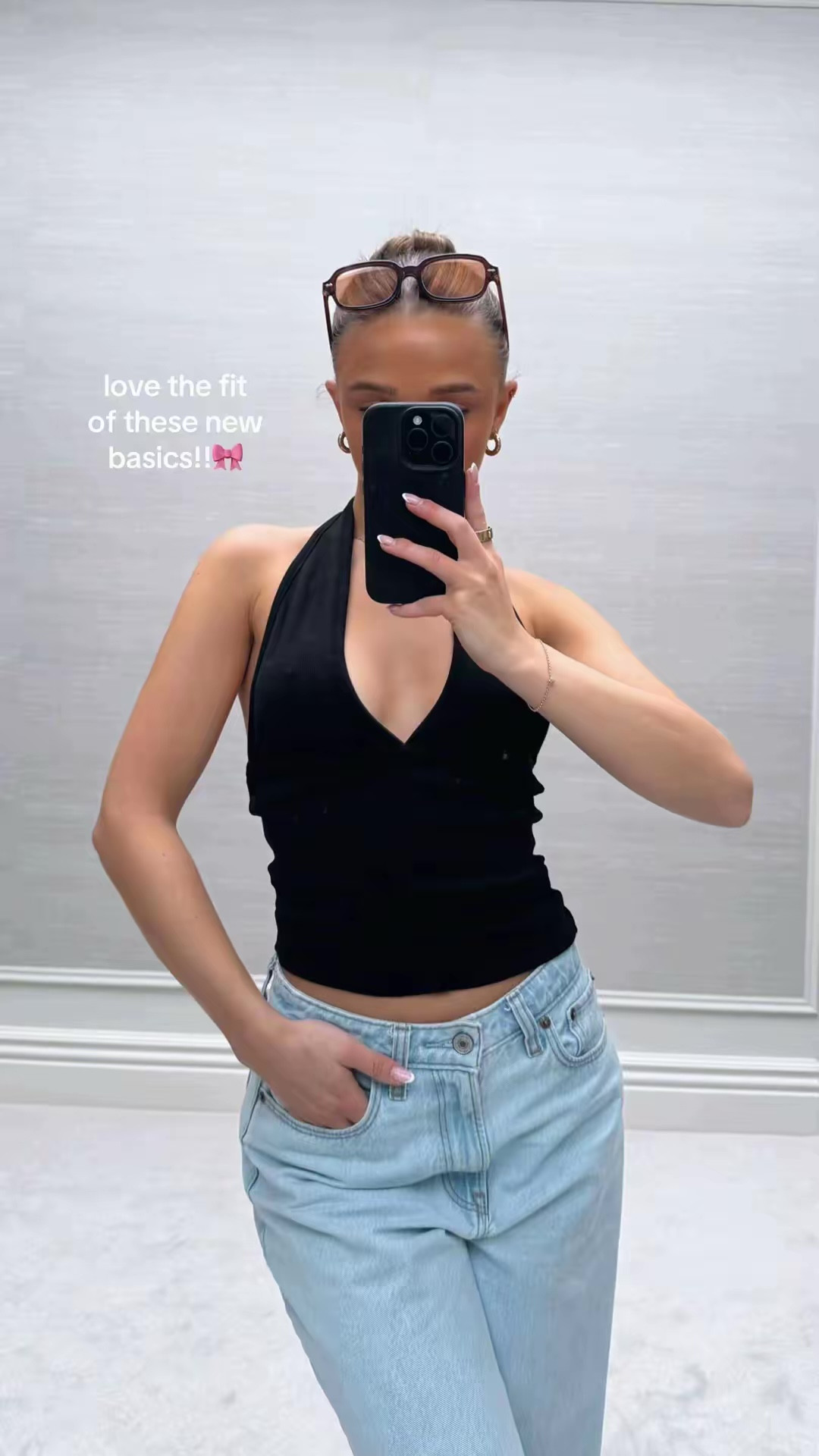 new in zara try on haul 🦩✨

Pinterest style outfit inspo ideas winter spring TikTok casual easy basic neutral ootd wishlist faves petite halter neck crop top black stretch vneck 

#LTKspring #LTKhaul #LTKUK