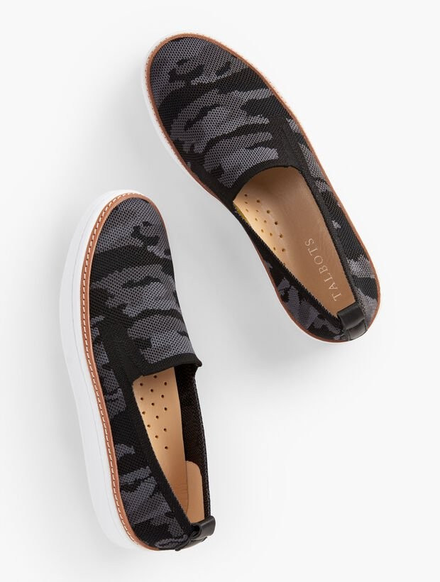 Brittany Knit Sneakers - Camo | Talbots