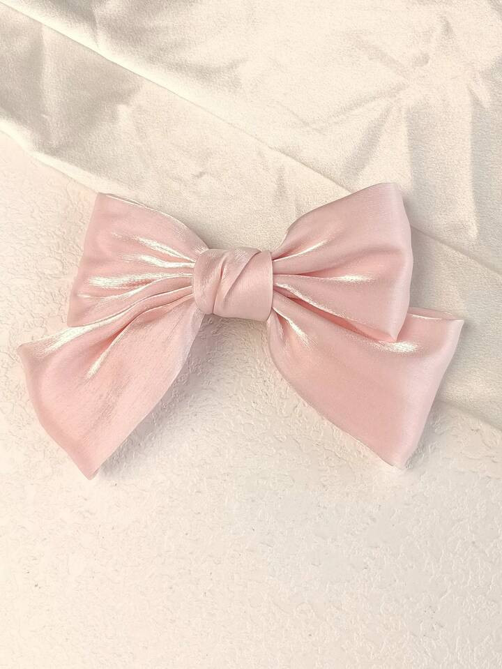 1 stuk Dames Boogknoop Groot Haarspeldjes Satijn Zomer Effen kleur | SHEIN