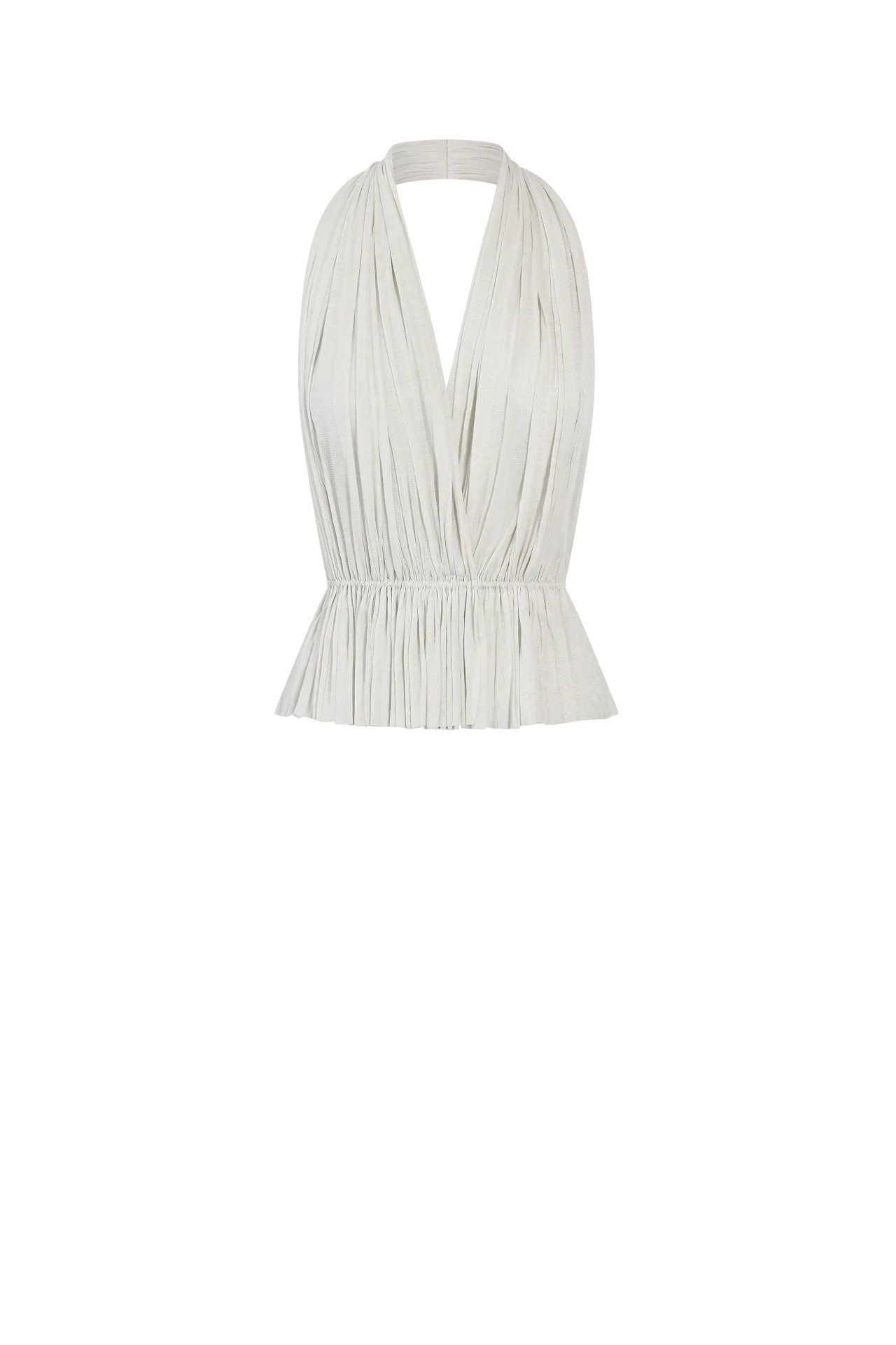 White Silk Tulle Top in Grade 6A Mulberry Silk | HANNE BLOCH | HANNE BLOCH