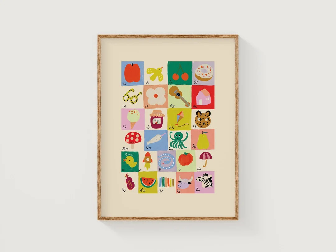 ABC Poster | ABC Wall Art | Alphabet Poster |classroom Decor | Printable | DIGITAL Download | Gen... | Etsy (US)