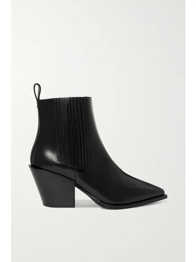 aeyde - Kate Leather Ankle Boots - Black | NET-A-PORTER (US)