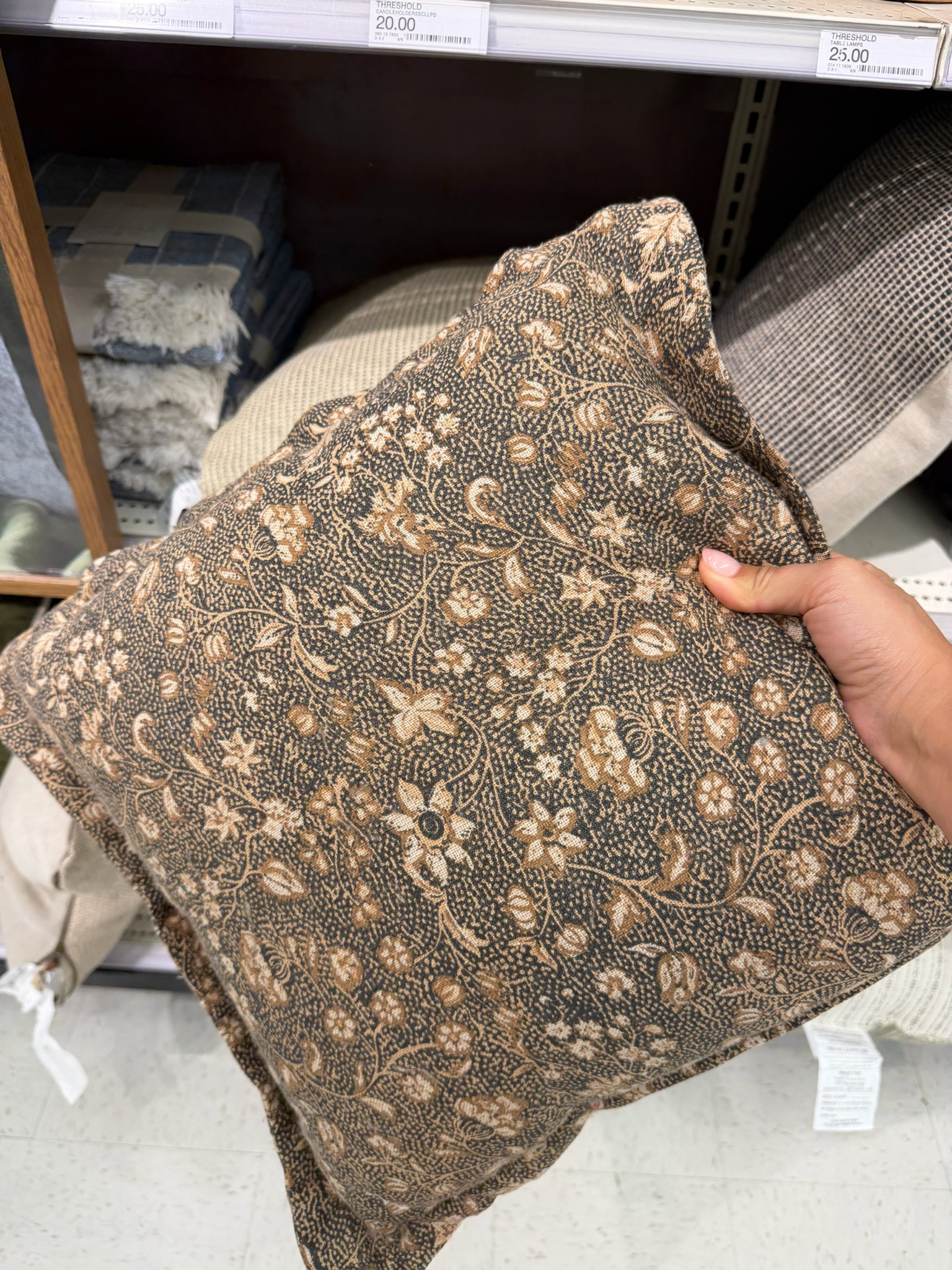 This floral pillow is such a pretty way to bring warmth and pattern into a room for fall. The rich brown, cream, and muted floral tones feel cozy and collected without looking overly seasonal.

It would be an easy addition to a sofa, accent chair, or bed if you want to add a little more texture and character. I linked the find so you can take a closer look.
 

 #LTKU #LTKHome #LTKSaleAlert