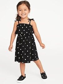 Printed Jersey Ruffled Fit & Flare Dress for Toddler Girls | Old Navy US