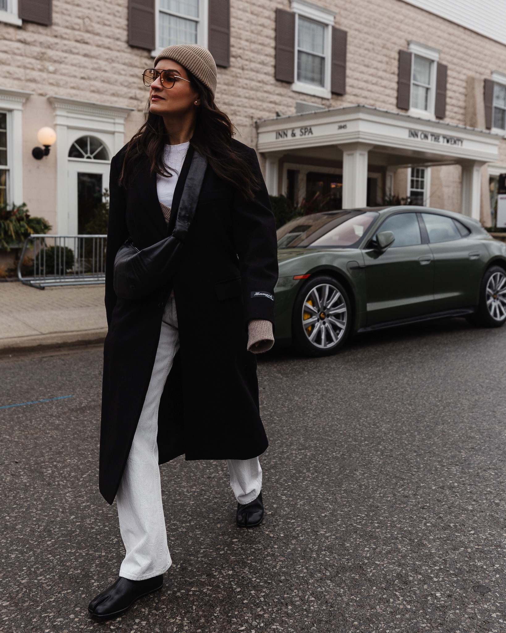 Maison Margiela Bianchetto jeans and Tabi loafers (went down half a size for a snug fit). Styled with a wool coat and beige beanie  

#LTKshoecrush #LTKsalealert #LTKstyletip
