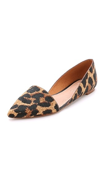 Madewell The Kendra D'Orsay Haircalf Flats - Leopard Tan Multi | Shopbop