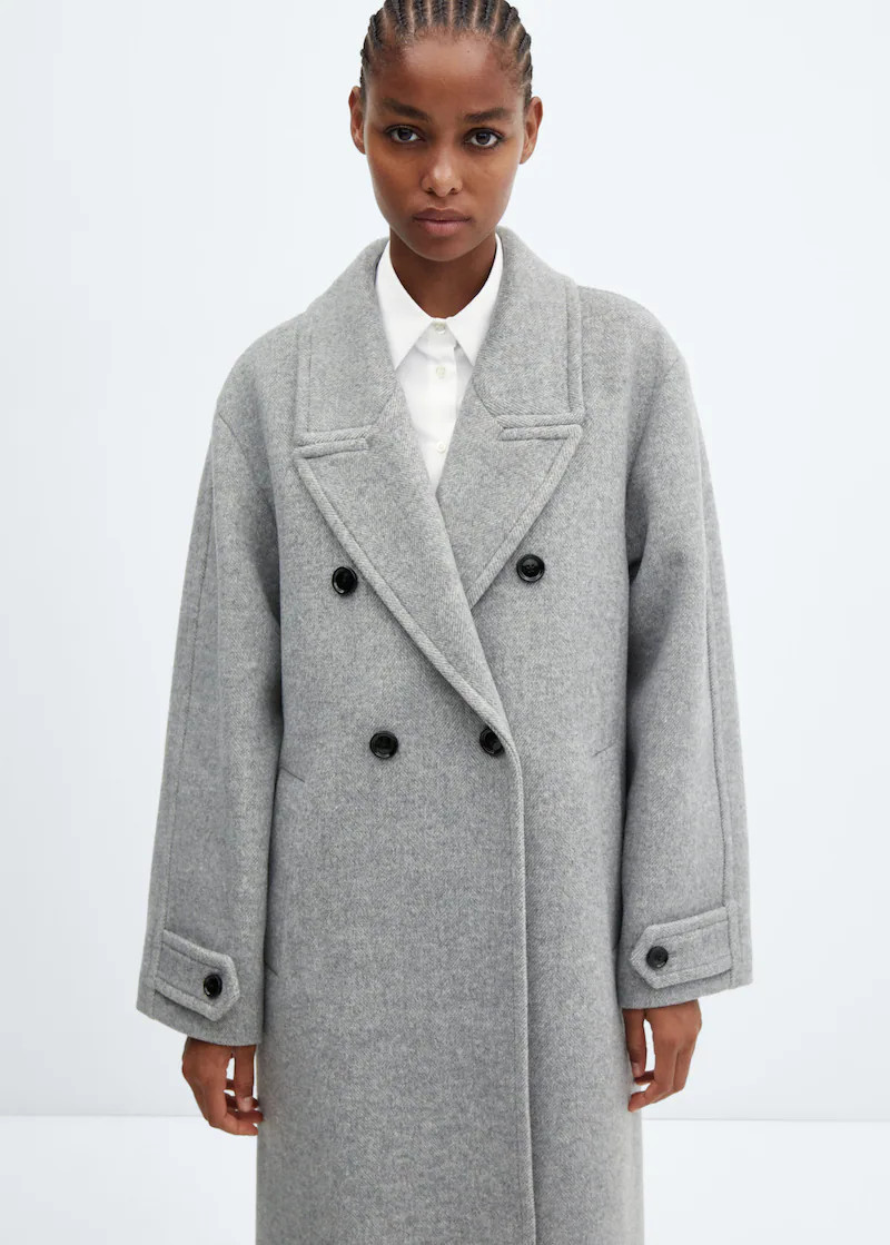Oversize wool coat -  Women | Mango USA | MANGO (US)