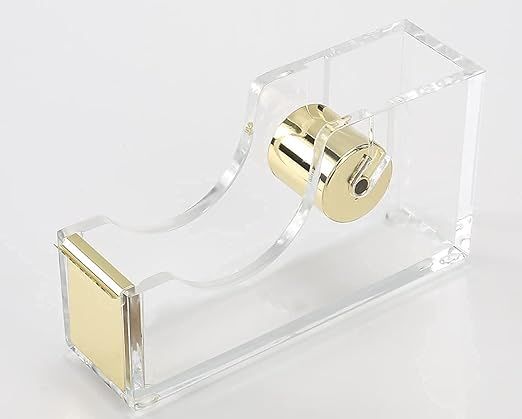 Acrylic Tape Dispenser, Transparent Shell is Available in Gold, Super Suitable for Office Supplie... | Amazon (US)