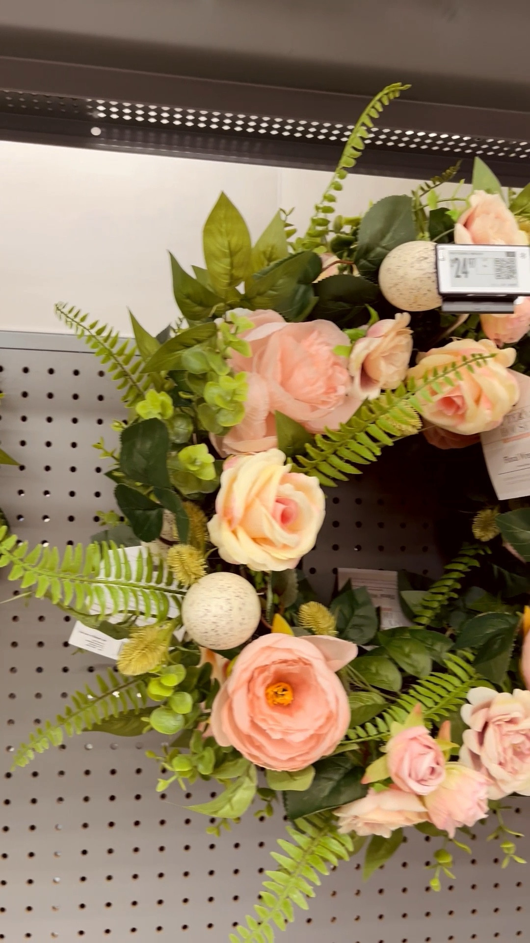 How to elevate an Easter wreath?  Ribbon!!