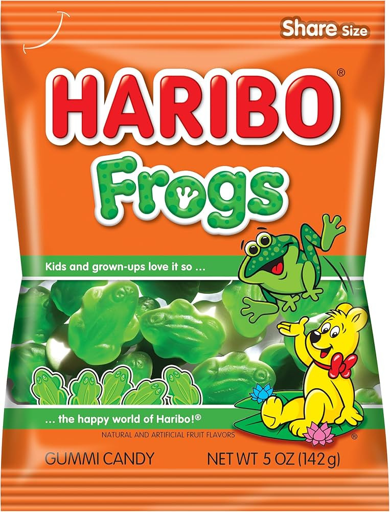 Haribo Gummi Candy, Frogs, 5 Ounce | Amazon (US)