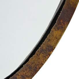 Uttermost Julian Jagged Edge 34" Round Wall Mirror | Lamps Plus