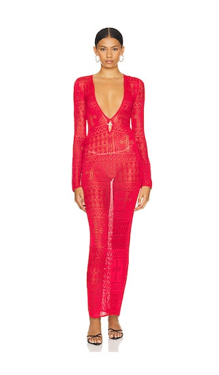 Estrel Maxi Dress in Red | Revolve Clothing (Global)