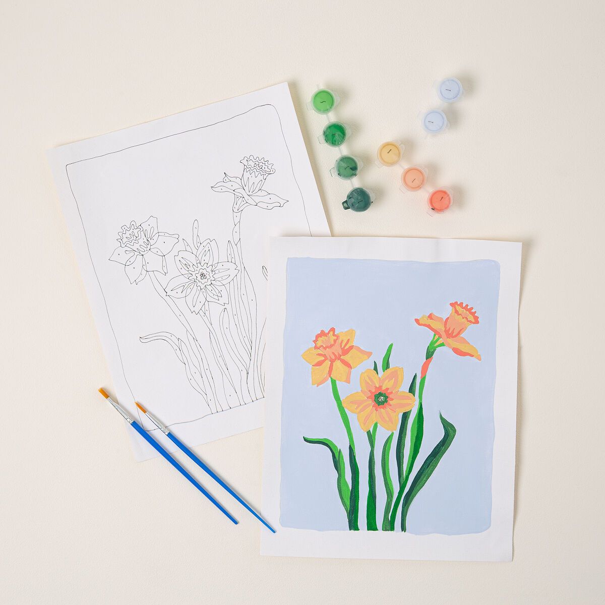 Birth Month Flower Paint-by-Number Kit | UncommonGoods
