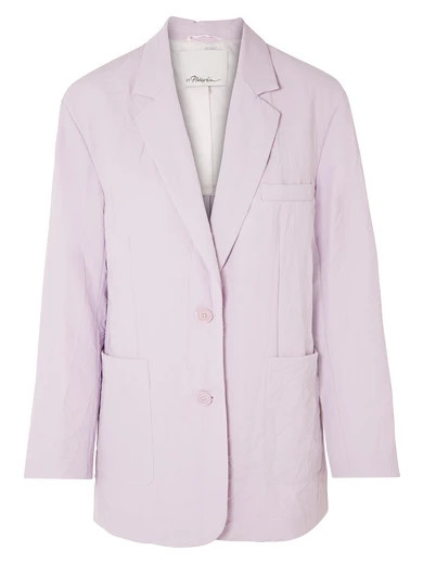 Oversized crinkled-cady blazer | NET-A-PORTER (UK & EU)