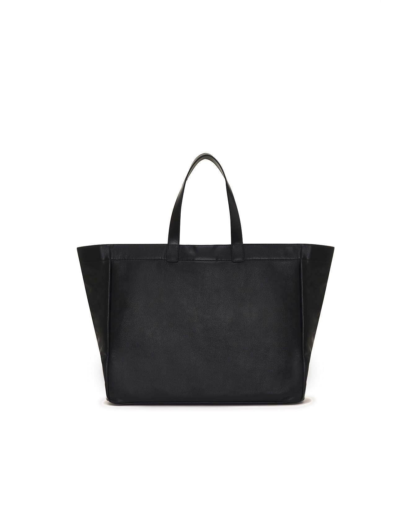 LARGE RIO TOTE - BLACK RECYCLED LEATHER | David Jones (Australia & New Zealand)