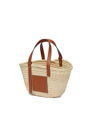 Loewe Basket Bag In Palm Leaf and Calf | David Jones | David Jones (Australia & New Zealand)