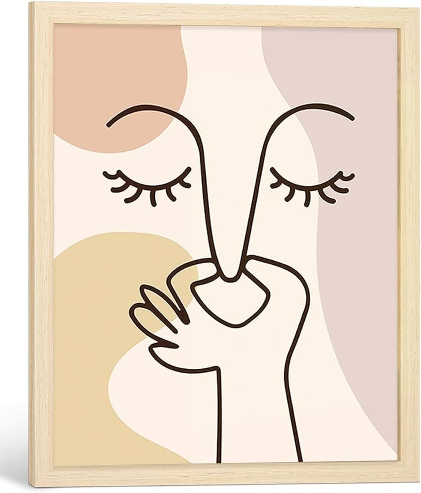 Framed Wall Art for Bathroom Decor, Boho Bathroom Wall Decor Aesthetic - 12"x16" Inch | Amazon (US)