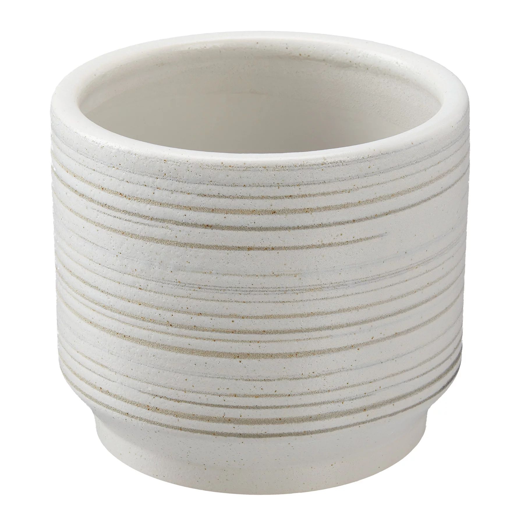 Better Homes & Gardens 6" Teramo Round Ceramic Planter, White | Walmart (US)