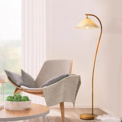 White Pleated Fabric Lampshade | Wayfair North America