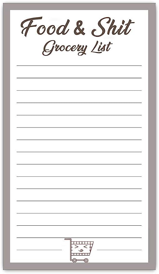 Full Magnetic Back Grocery list 50 Sheets Christmas Gifts for Mom | Amazon (US)