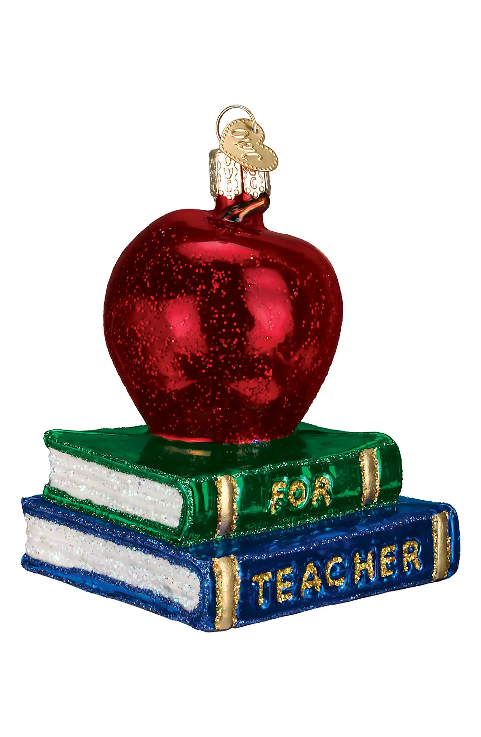 Old World Christmas Teacher's Apple Glass Ornament | Nordstrom | Nordstrom